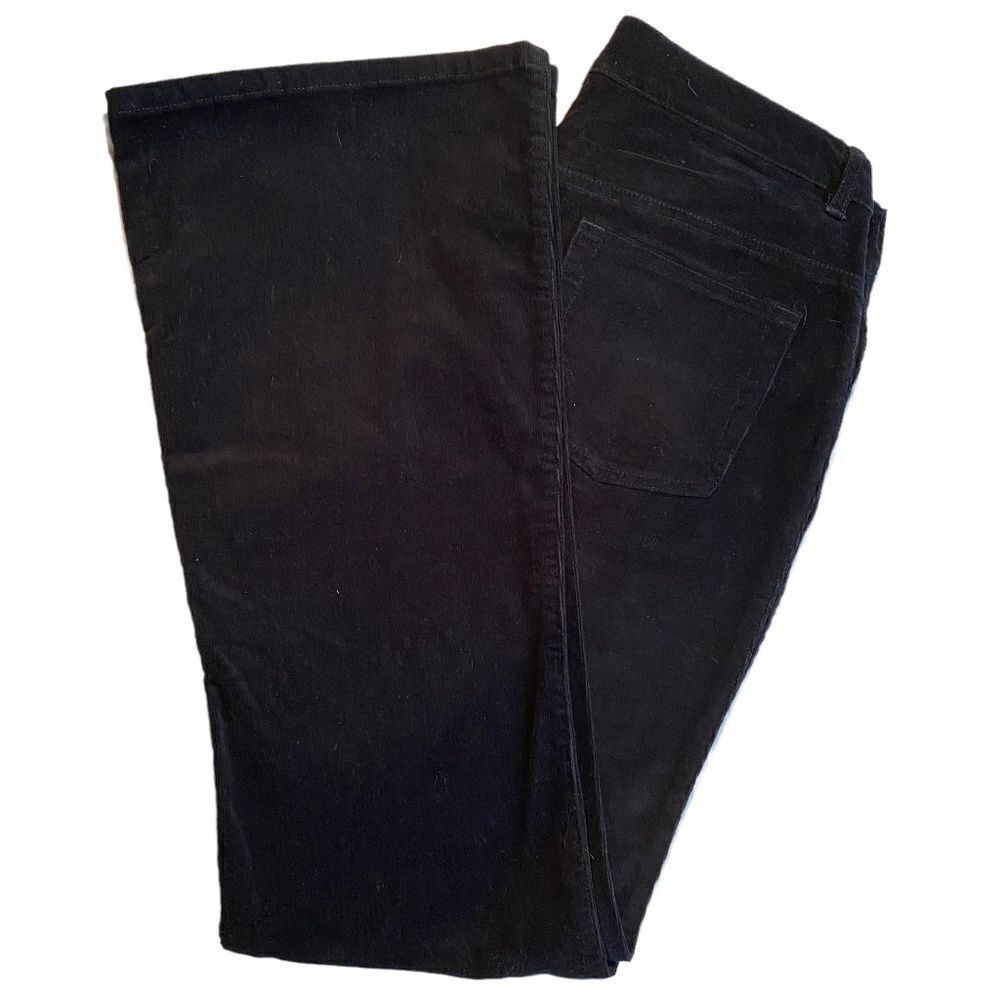 0350 Soft Surroundings Black Corduroy Jeans Size Medium NWT